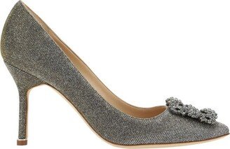 Hangisi Glitter Embellished Buckle Pumps