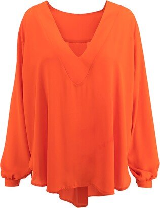 Bluzat Neon Orange Blouse