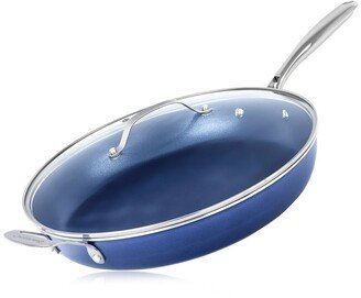 Granitestone 14In Family Fry Pan With Lid