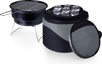 by Picnic Time Caliente Portable Charcoal Grill & Cooler Tote