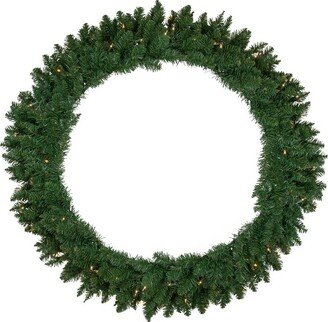 Northlight Pre-Lit Everett Pine Artificial Christmas Wreath, 48-Inch, Clear Lights