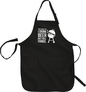 I Drink Beer & Grill Things | Dad's Birthday Gift Apron For Father Grill From Kids Father's Day Dad