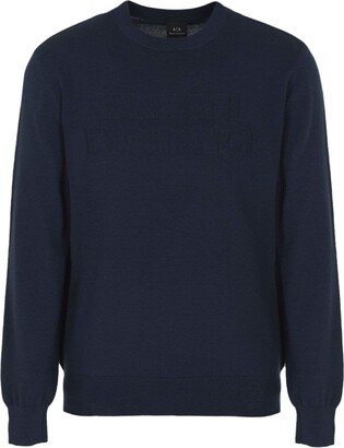 Intarsia-Knit Logo Jumper