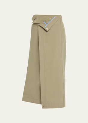 Jane Wade Lapel Wrap Maxi Skirt