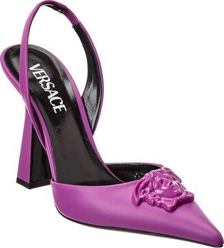 La Medusa Leather Slingback Pump