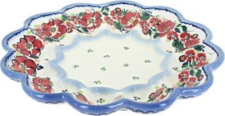 Blue Rose Pottery Blue Rose Polish Pottery Blair Egg Plate