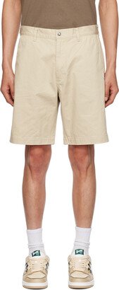 Beige Ape Head One Point Shorts