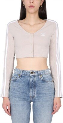 Logo Embroidered Cropped Top