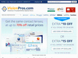 Vision Pros Promo Codes & Coupons