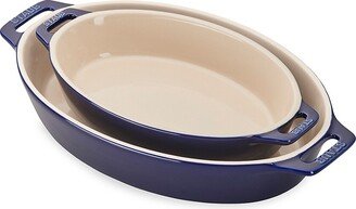 Ceramic 2-Piece Oval Baking Dish Set-AA