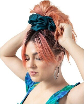 The Wrap Life | Allure Satin Scrunchie in Jade