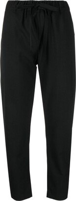 Drawstring Cropped Trousers-AB