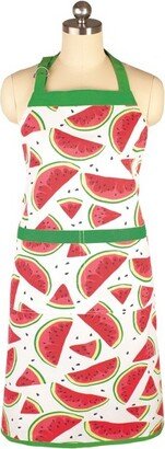 Cooking Apron Watermelon Print Green/Red - Mu Kitchen