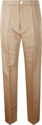 SETCHU Button Detailed Straight Leg Trousers