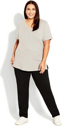 Women's Plus Size Jean Butter Straight - Black - 16W