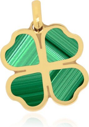 The Lovery Malachite Lucky Clover Charm