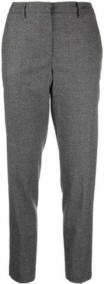 Cropped Tapered-Leg Trousers-AB