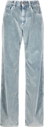 Velvet Wide-Leg Trousers-AC