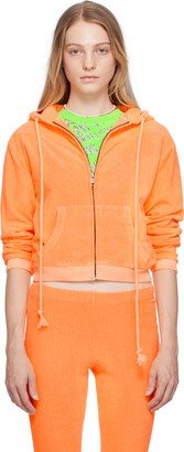 Orange Zip Hoodie