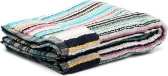 Stripe-Print Bath Mat-AA