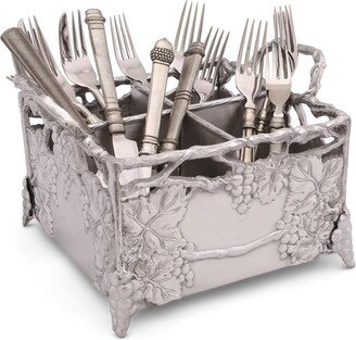 Aluminum Grapevine Flatware Silverware Caddy