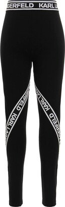 All-Over Logo-Print Leggings