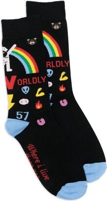 Wool Rainbow Socks