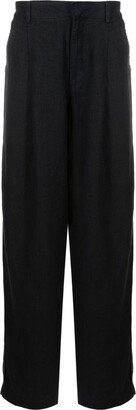 Wide-Leg Concealed-Fastening Trousers-AA