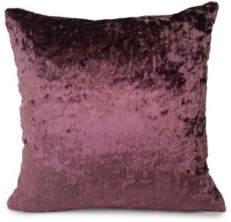 Burgundy Purple Decorative Throw Pillow Cover, Velour Blend Cushion Accent Boho Pillows, Modern Designer Home Decor, Farmhouse