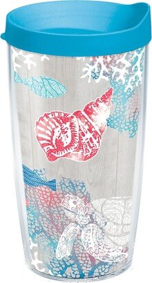 Tervis Ocean Life Dive Made in Usa Double Walled Insulated Tumbler Travel Cup Keeps Drinks Cold & Hot, 16oz Classic, Ocean Life Dive - Open Miscellane