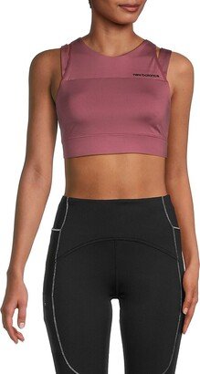 Logo Cutout Sports Bra