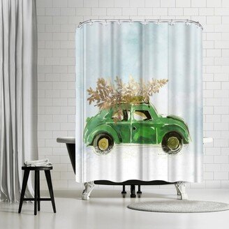 71 x 74 Shower Curtain, Bringing Joy Ii by PI Creative Art