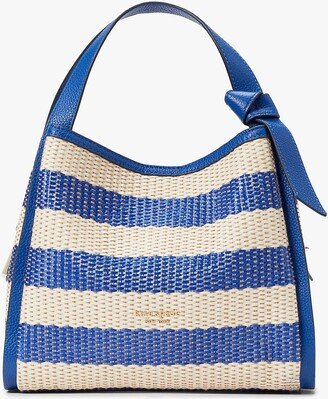 Knott Striped Medium Crossbody Tote