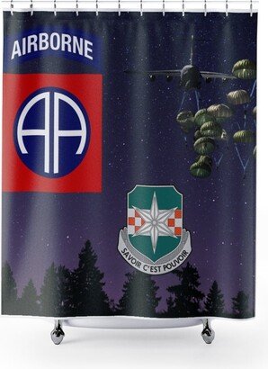 82nd Airborne, Airborne Shower Curtain, Army Curtain