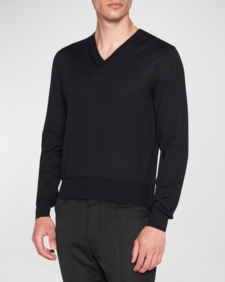 Men's Cashmere V-Neck Sweater-AA