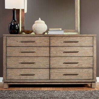 Canyon Road Burnished Beige 8 Drawer Dresser