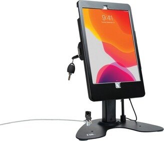 Dual Security Kiosk Stand with Locking Case and Cable for 10.2-Inch iPad® (Black)