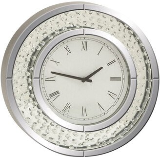 Peyton Lane Modern Reflections Mirror Wall Clock