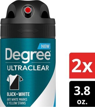 Ultraclear Fresh Black + White 72 Hour Dry Spray Antiperspirant & Deodorant - 2ct/3.8oz