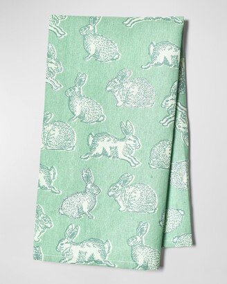 Rabbit Sage Large Hand Towel