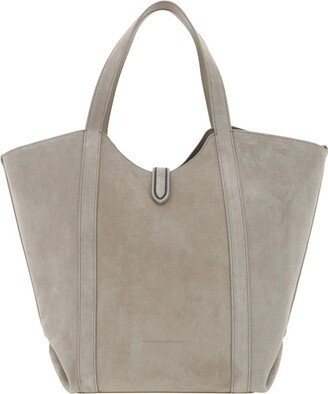 Logo-Debossed Large Tote Bag