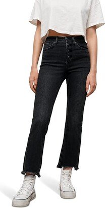 High-Waisted Denim (Teen) (Black) Girl's Jeans