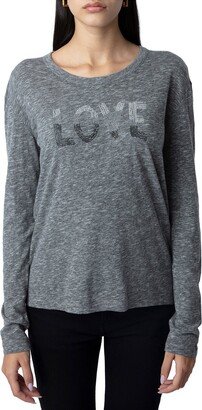 Willy Chine Love Strass T-Shirt-AA