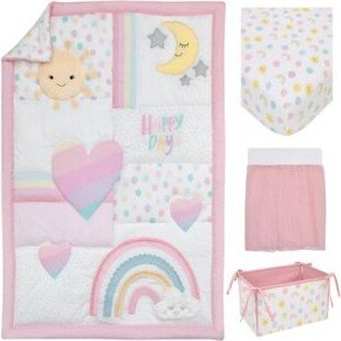 Happy Days Rainbows Sunshine Nursery Crib Bedding