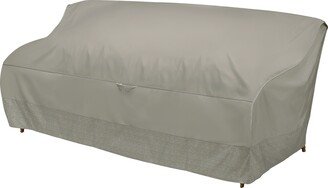 Weekend Water-Resistant 77 Inch Outdoor Sofa Cover with Integrated Duck Dome, Moon Rock