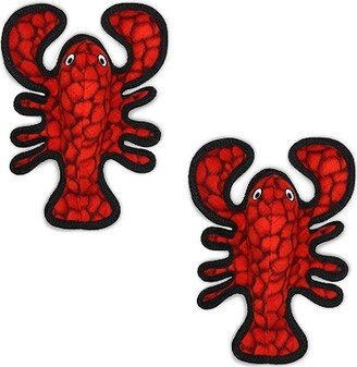 Tuffy Ocean Creatures Jr Lobster, 2-Pack Dog Toys