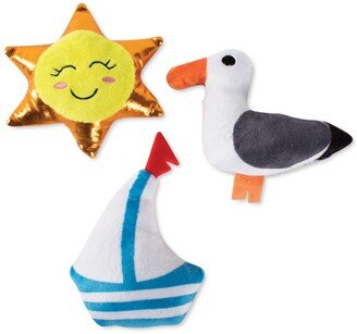 3-Pc. Beachin It Plush Dog Toy Set