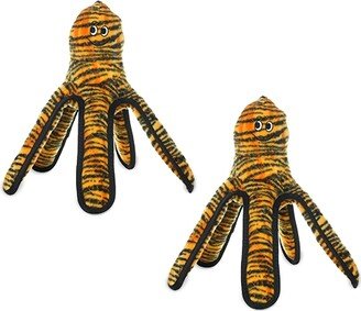 Tuffy Mega Large Octopus Tiger, 2-Pack Dog Toys