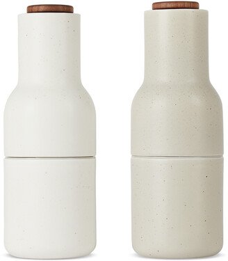 White & Grey Norm Architects Edition Walnut Bottle Grinders