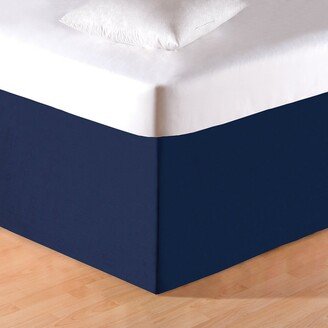 Solid Blue Bed Skirt-AA